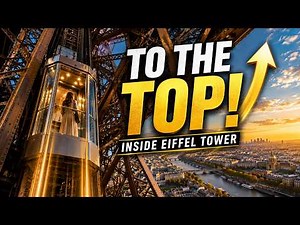 INSIDE THE EIFFEL TOWER: COMPLETE ELEVATOR RIDE TO THE TOP OF PARIS | 4K 60FPS