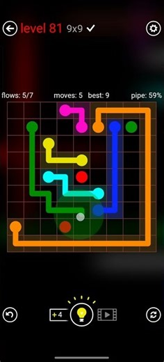 FLOW FREE MANIAS 9x9 LEVEL 81 COMPLETE SOLUTION #android #games #level #flowfree #solution #iso