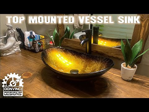 How to Install Vessel Sink | Oval | Tempered Glass #vessel #bathroominstallation #builder