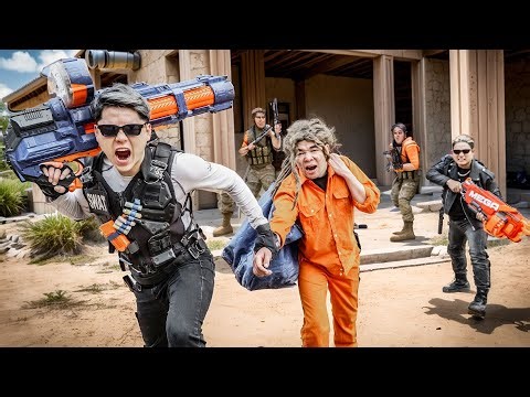 SEAL X NERF WAR: SEAL X RESCUE MISSION! Crushing Crime with Heavy Nerf Guns