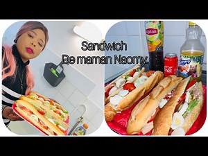 sandwich,Ton ,crudité, fait maison facile et rapide à faire !