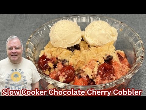 Slow Cooker Chocolate Cherry Cobbler - Slow Cooker Summer Series Finale - We Hope You Enjoy!