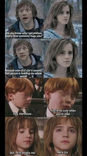 Jealous Ron ❤️ Hermione Moments | Cute & Emotional Harry Potter Edit ✨