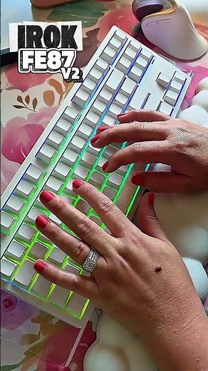IROK FE87 V2 + CRYSTAL SNOW SWITCHES Keyboard ASMR! 🎧😌⌨️ #keyboardasmr #keyboard #mechanicalkeyboard