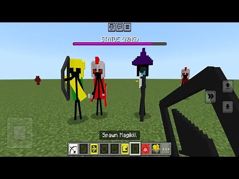 Stick War Legacy Minecraft Bedrock PE Addon - All Mods Gameplay Android Ios
