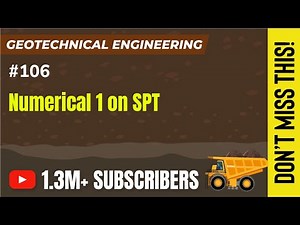 Numerical 1 on SPT | Bearing Capacity | Geotechnical Engineering - GATE