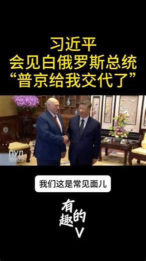 习近平会见白俄总统：飙儿化音