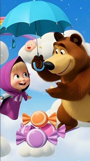 Masha & Bear’s Magical Candy Cloud Adventure 🍭☁️ | Fun Kids Cartoon Short #masha