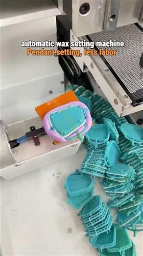 Automatic Wax Setting Machine for Pendant Production #jewelrymaking #stonesettingmachine