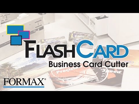 Formax Flashcard Business Card Cutter