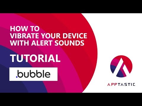 How to vibrate your device with alert sound | Bubble.io tutorial