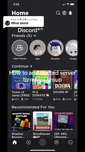 Replying to @♥︎📄♥︎ How to add your discord server to your roblox group! #roblox #robloxfyp #robloxhowto #robloxedit #question #discord #discordserver