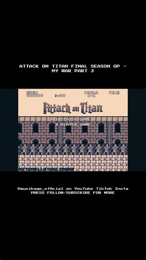 Attack on Titan Final Season OP - My War [8-bit; VRC6] | Part 3 #Shorts