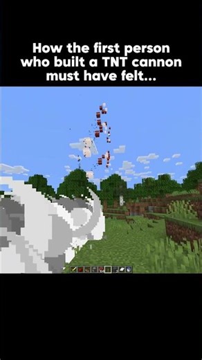 How the first person who build a tnt cannon.💀