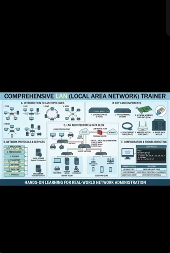 Comprehensive LAN (Local Area Network) Trainer: Hands-On Learning for Real-World Network Administra