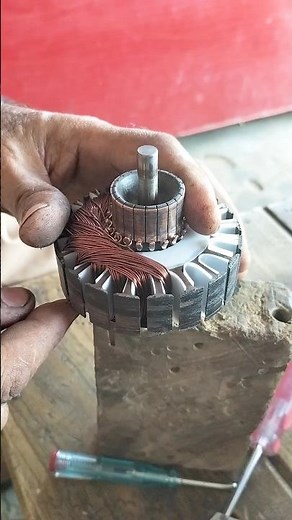 how to rewind the DC armature of car motor