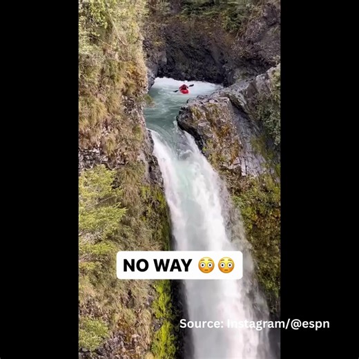5.9K views · 28 reactions | How’s this for a wild ride? This professional kayaker takes a massive plunge down this waterfall. Watch the full video here: https://outdoors.com/dont-try-this-kayaker-takes-epic-plunge-down-a-canadian-waterfall/ | Outdoors.com | Facebook