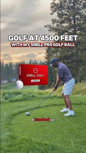 Golfing at 4500 Feet with my Snell PR4 golf ball! #golf #golfvlog #golfball #golfing