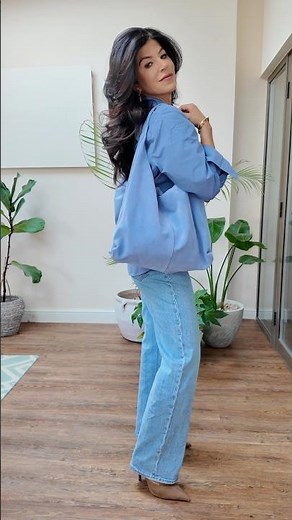 Gorgeous Blue Shirt Styled 2 Ways 💙✨ Spring Outfit Inspo