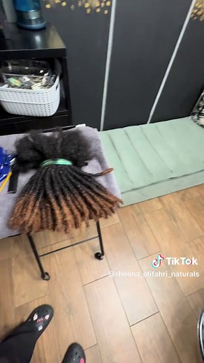 This is a permanent dreadlock/ permanent loc extension install #fauxlocs #microlocs #locextensions #dreadlocks