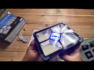 ERAY Portable LED Work Light with 15000 mAH Rechargeable Battery | Solar Powered Camping Light