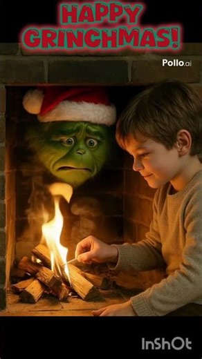 Grinch Caught Off Guard: Sneaking Down the Chimney… Into a Fire?!