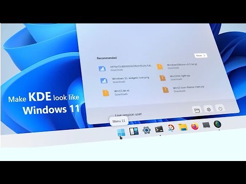 Make KDE look like Windows 11