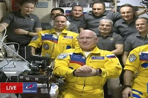 Expedition 66-67 Soyuz MS 21 Hatch Opening On International Space Station