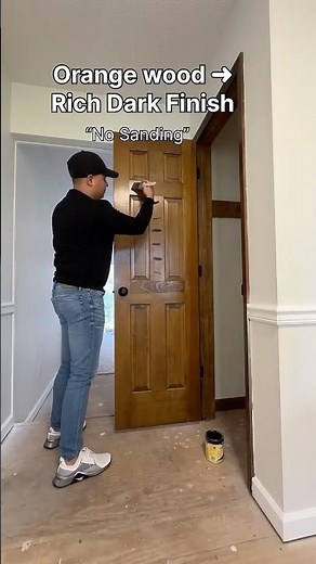 Turn Orange Wood into a Rich Dark Finish with Gel Stain — No Sanding Needed!