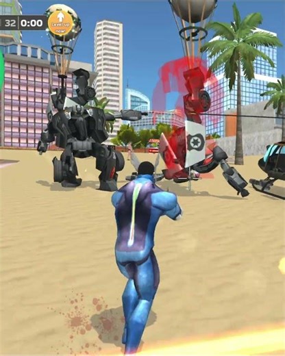 Rope Hero Cheatground MOD (rope hero with flare gun) rope hero fight sea beach #shorts