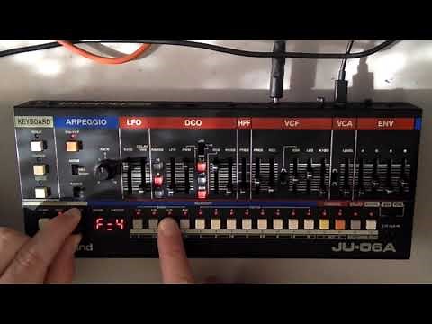 ROLAND JU-06A - SEQUENCER TUTORIAL (PATTERNS, EDITING, SAVING)