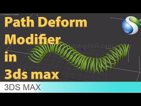 Path Deform Modifier in Autodesk 3Ds Max - Beginner Tutorial