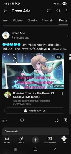Live Video Archive (Rosalina Tribute - The Power Of Goodbye (Madonna) By TTSG (5-9-2025)