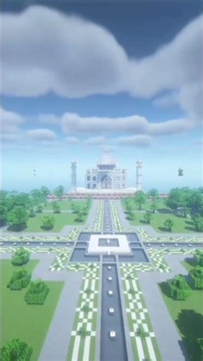 India's One of the Seven Wonders Taj Mahal with schematic download #minecraft #shorts
