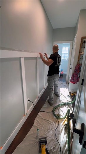 How to Build a Wainscoting Wall Like a Pro! ⚒️ @CRCarpentryRemodeling