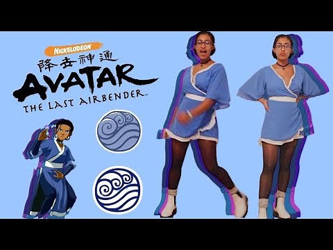 Making Katara's Dress! |wrap dress tutorial || Avatar: the Last Airbender Halloween Costume|