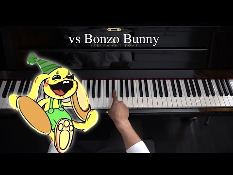 FNF vs Bunzo Bunny - EASY Piano Tutorial