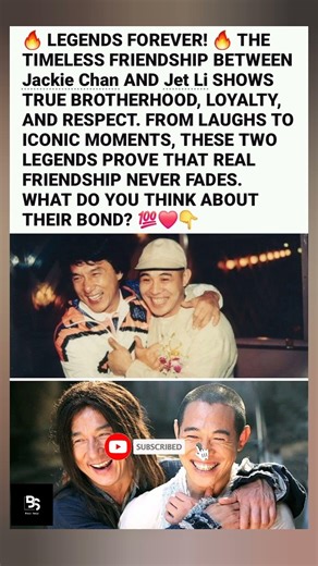 Why the World Will Never Forget Jackie Chan & Jet Li 🌍✨ #shorts #legend #friendship