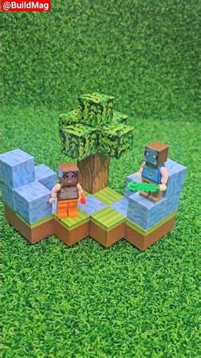 STONE, WOOD & DIRT MINI HOUSE #minecraft #shorts