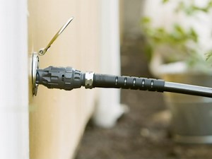 Aquor House Hydrant V1+ Frost Free Outdoor Faucet, Anti Siphon Valve with Quick Connect, Frost Proof Flush Wall Hose Bib, 8 inch Stem, 9-3/4 inch Install Depth, Slate Gray