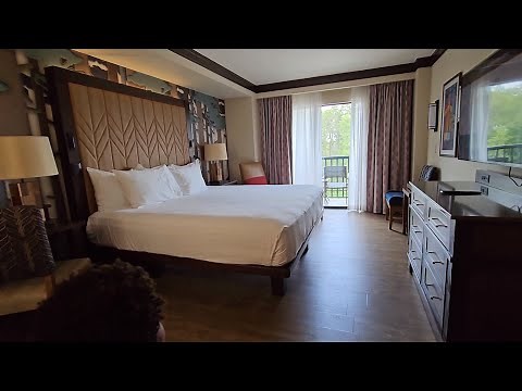 Walt Disney World's Wilderness Lodge Nature View with Fireworks Viewing King Room Tour June 2023