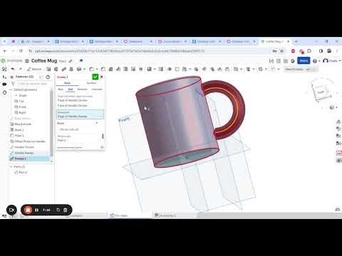 OnShape: Coffee Mug (Part 1 of 2)