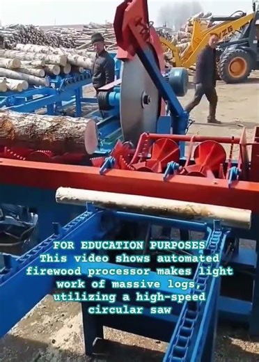 Firewood Processor in Action #shorts #FirewoodProcessor #Woodworking #IndustrialMachinery #Timber