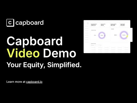 Capboard Video Demo | Your Equity, Simplified (January 2025)