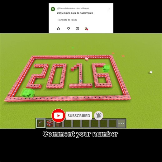 Comment your number..... #minecraftchallenge #minecraft