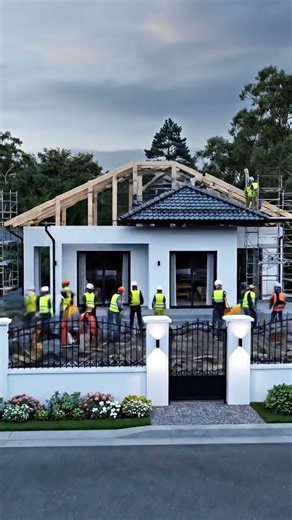 Modern House Built in 10 Seconds | Hyperlapse Construction in Forest (4K Cinematic)