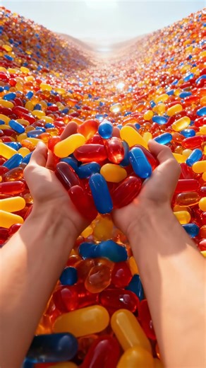 Swimming in an Endless Ocean of Pills Satisfying ASMR 💊