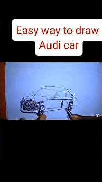 Try this way to draw audi car//easy way #art #drawingtutorial #duet