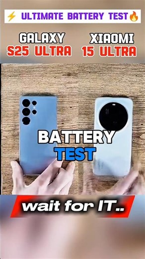 🔥 SAMSUNG GALAXY S25 ULTRA Vs XIAOMI 15 ULTRA - REAL BATTERY TEST 🎉🔋....