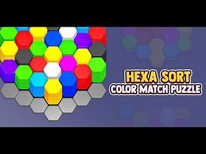 Hexa sort | Puzzle Block Game Walkthrough 1 game play | ‪@Play_with_pixel‬